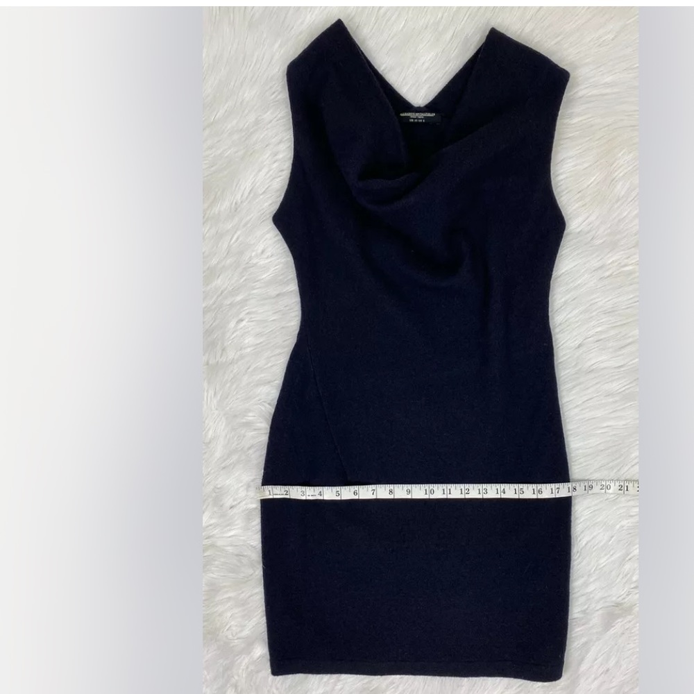 All Saints Boiled Wool Cowl Neck Dress Sz 6 - Picture 9 of 9